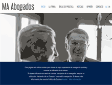 Tablet Screenshot of maabogados.com